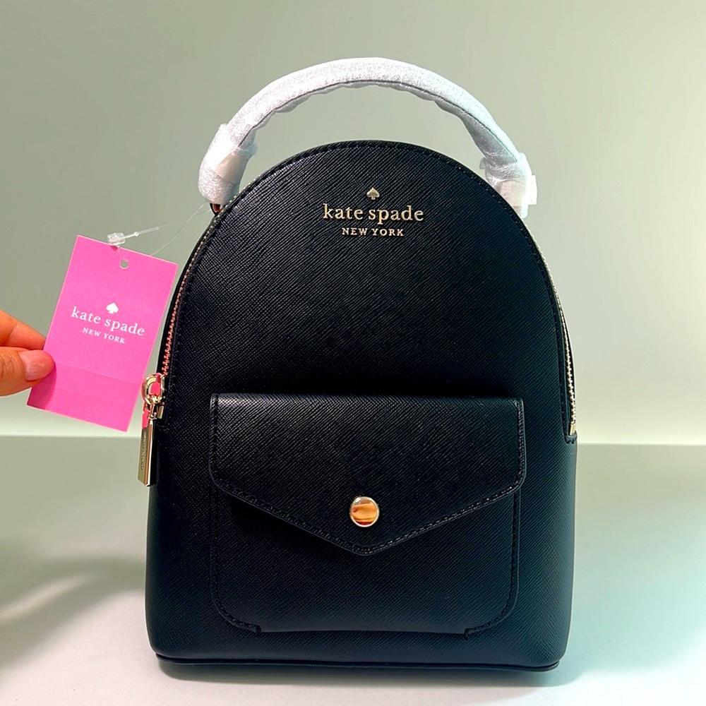 Kate Spade black mini backpack